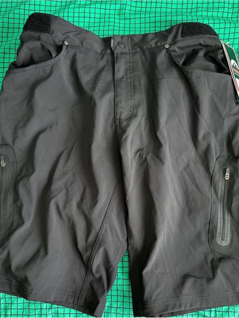 Men's Black Mountain Biking Performance Shorts with detachable chamois